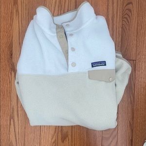 white and tan patagonia